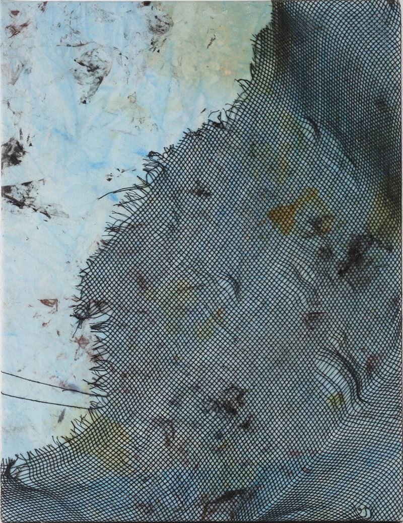 Jens Einhorn - Senza titolo, tecnica mista su tela (2014)