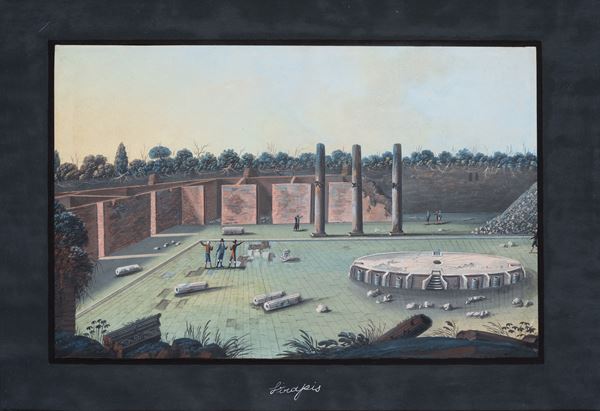 Scuola napoletana, XVIII secolo - Temple of Serapis