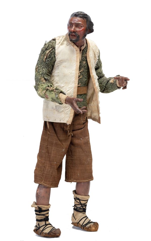 attribuito a Giovan Battista  Polidoro (attivo nel XVIII secolo) - Rustic shepherd of wonder