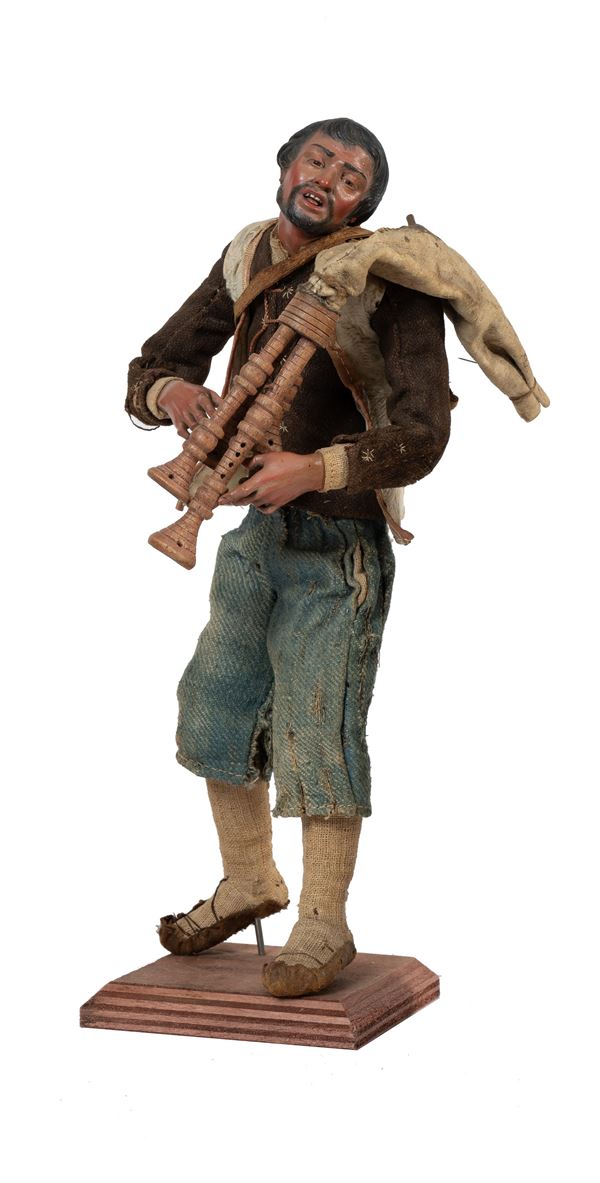 Manifattura napoletana, fine XVIII secolo - Bagpiper