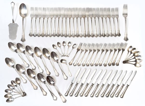 Argenteria Leonardo  Gaito - Parte di servizio d'argento