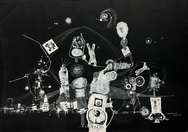 Mario Persico - Paesaggio degli acrobati