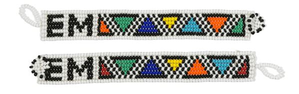 Esther Mahlangu - Unique lot composed by n.2 bracelets