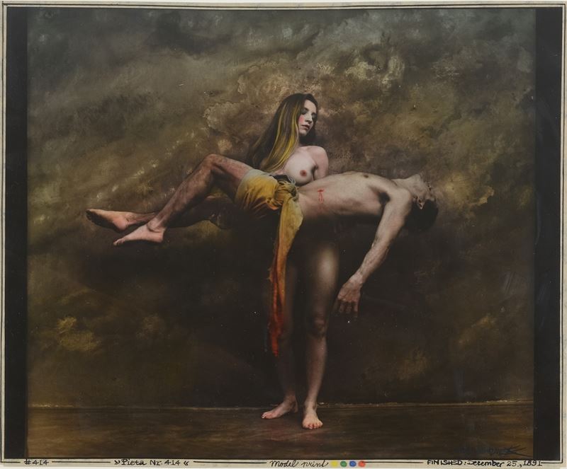Jan Saudek - Pietà n.414, C-print, 1991