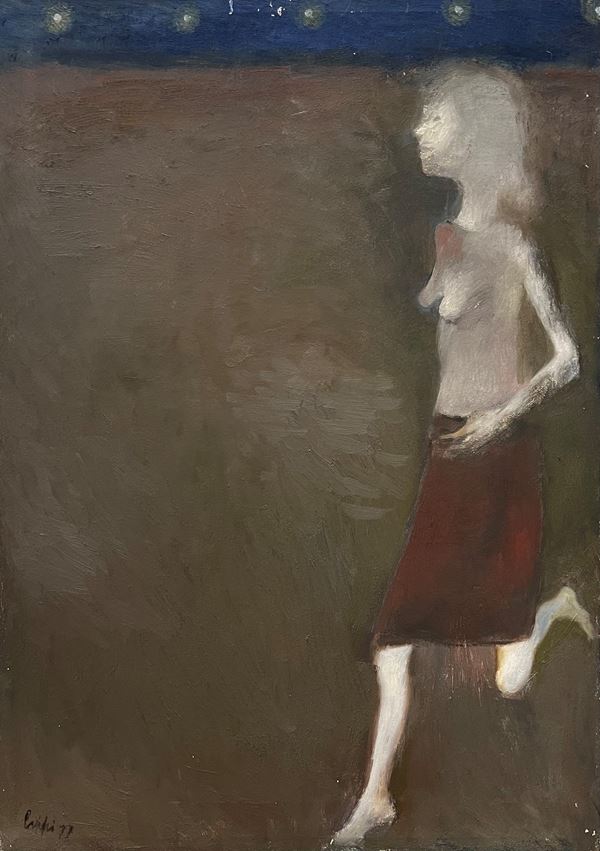 Raffaele Lippi - Una donna attraversa la strada