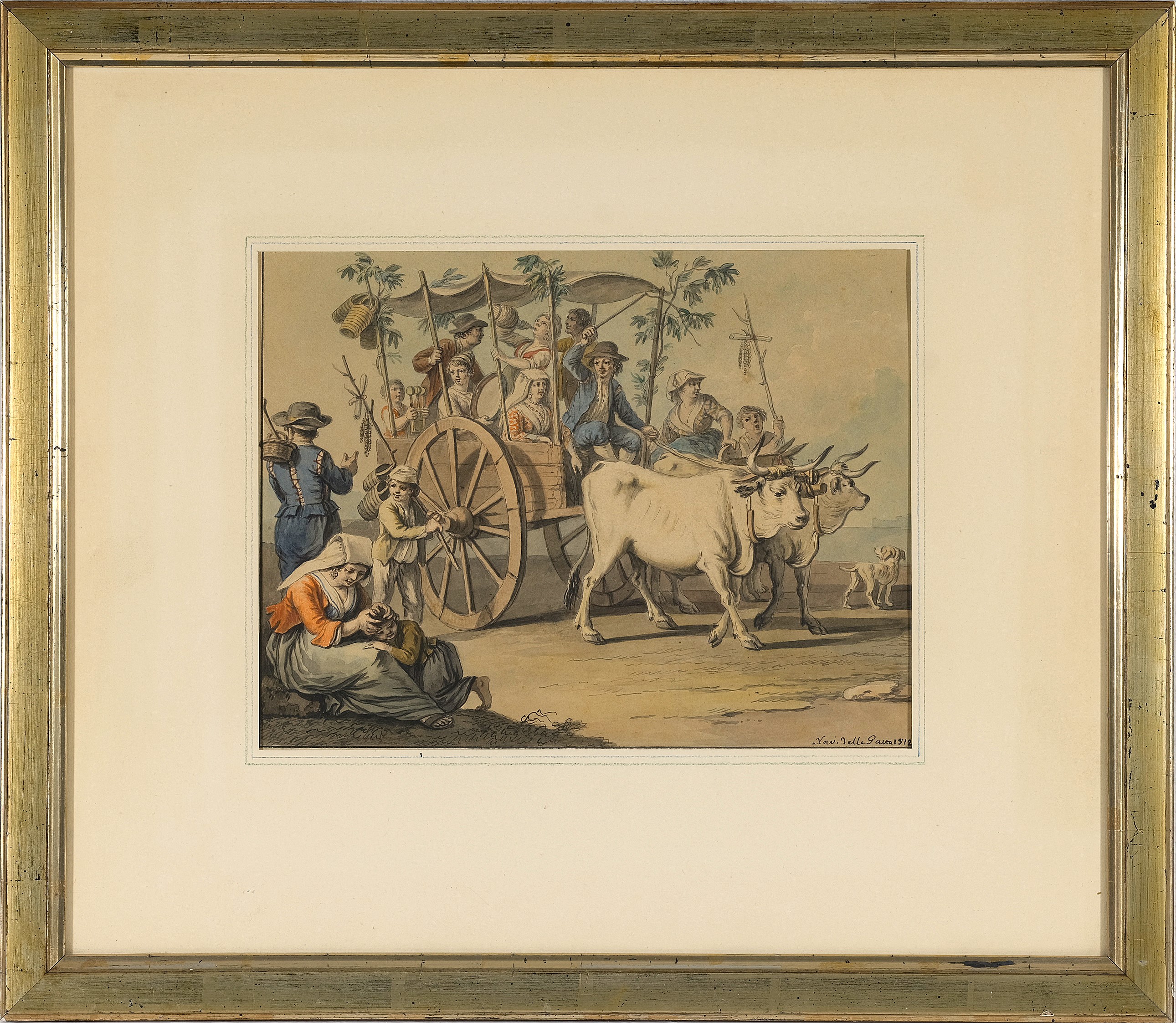 a)Ritorno da Montevergine; b)Il Melonaro napoletano