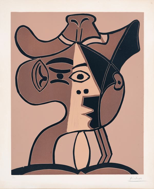 Pablo Picasso - Grande Tete De Femme Au Chapeau