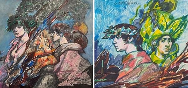Armando  De Stefano - Lotto unico di n. 2 opere