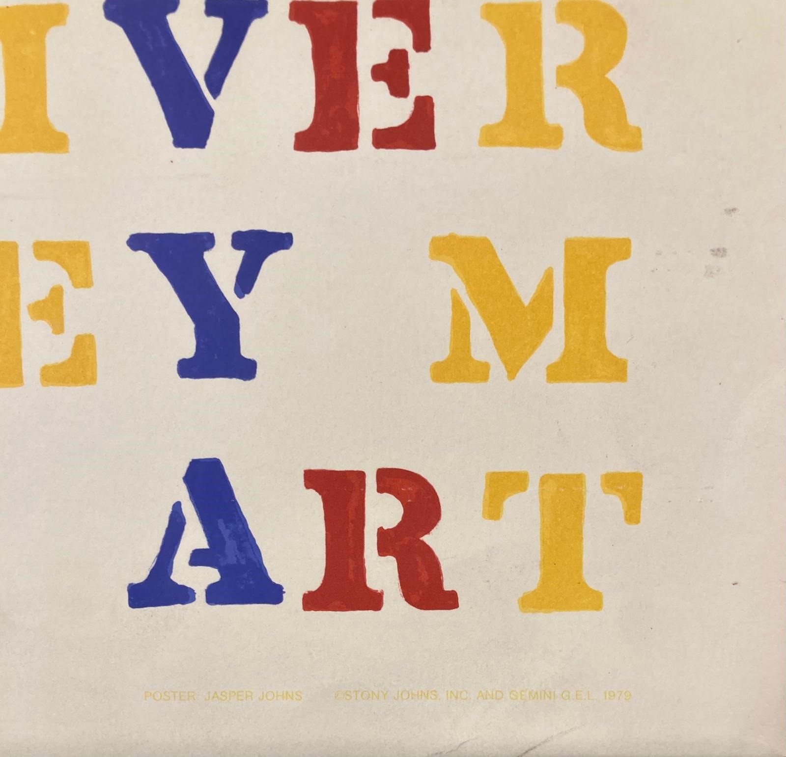 Jasper Johns - The 50th Anniversary Of The Whitney Museum Of American Art (double Flag)