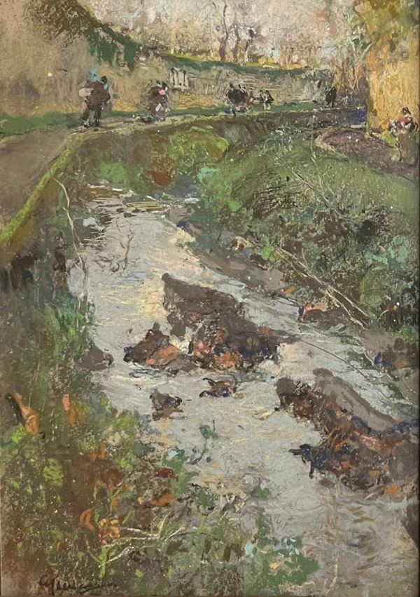 Giuseppe Casciaro - Lungo un piccolo torrente