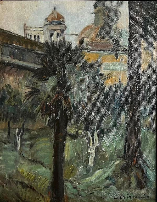 Luigi Crisconio - Interno di giardino 