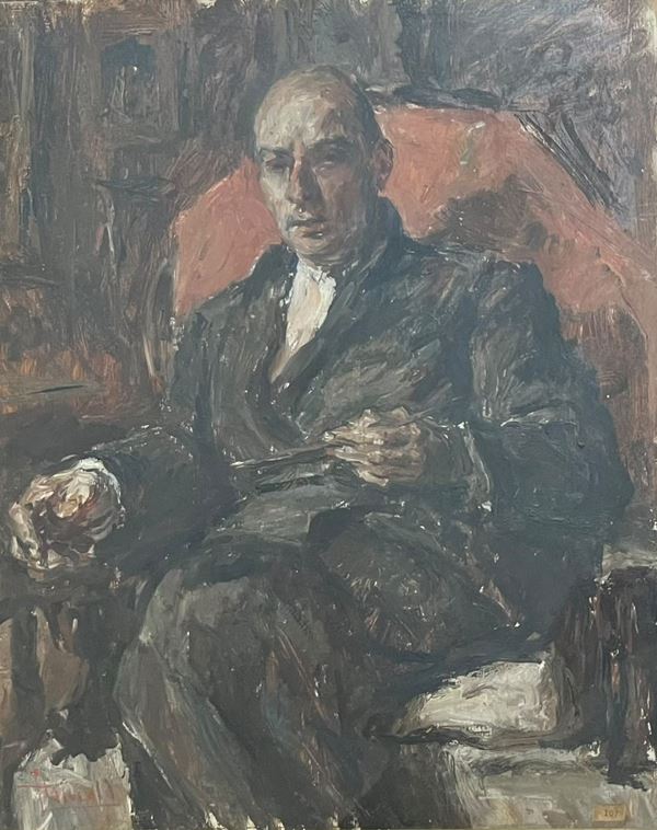Carlo Striccoli - Autoritratto in poltrona