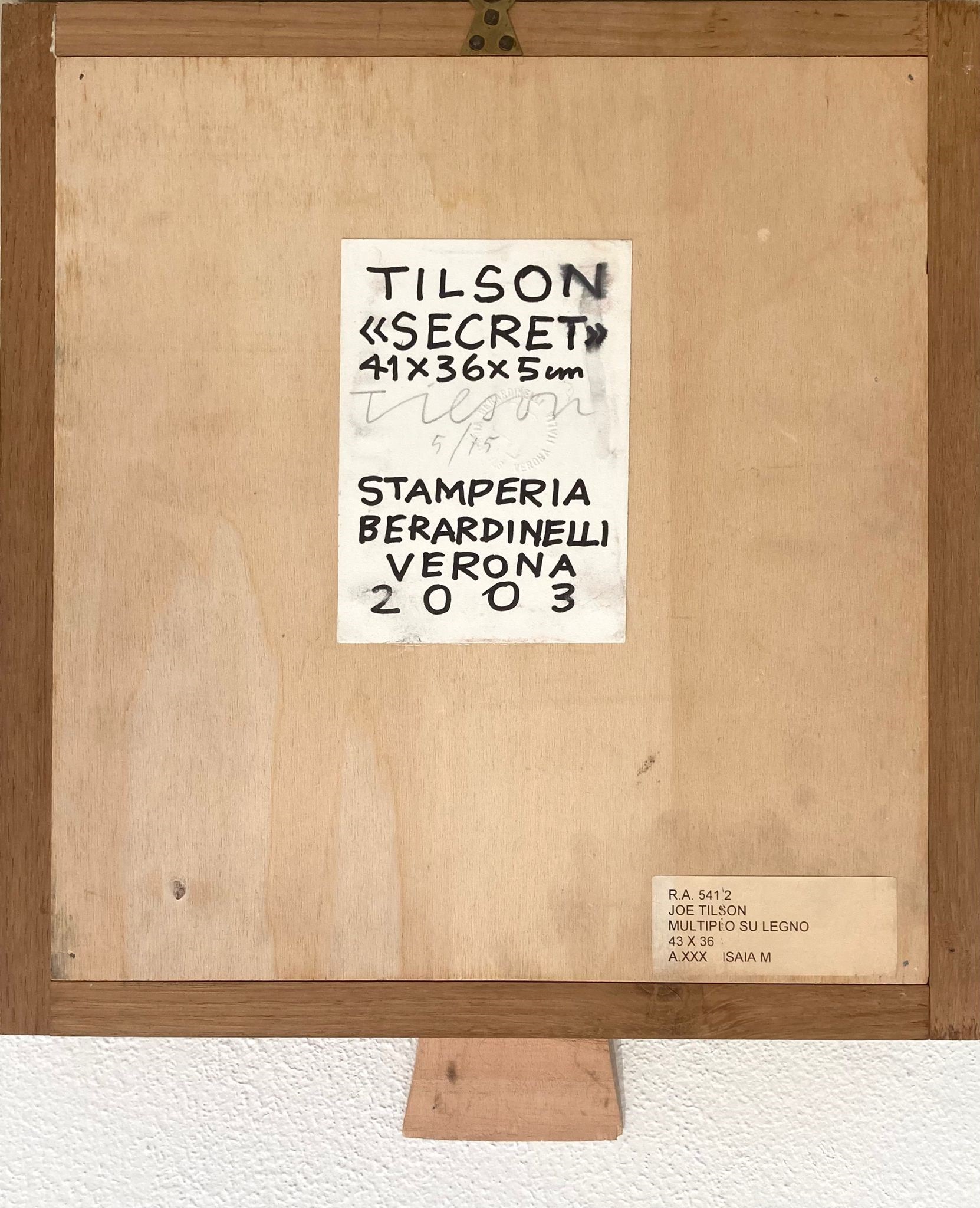 Joe Tilson - Secret