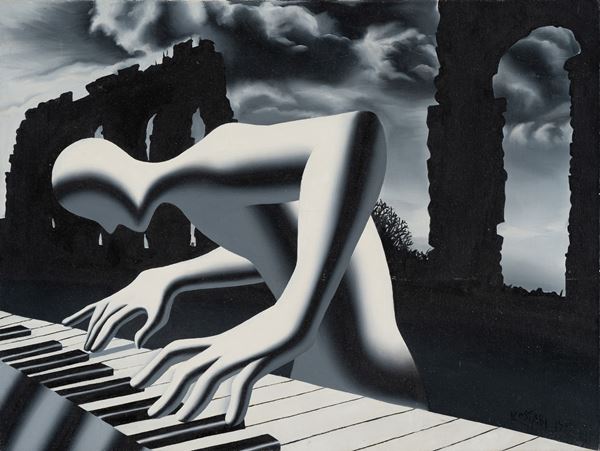 Mark  Kostabi - Scaling down the past