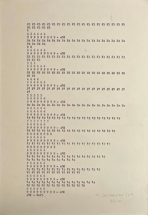 Hanne Darboven - Untitled