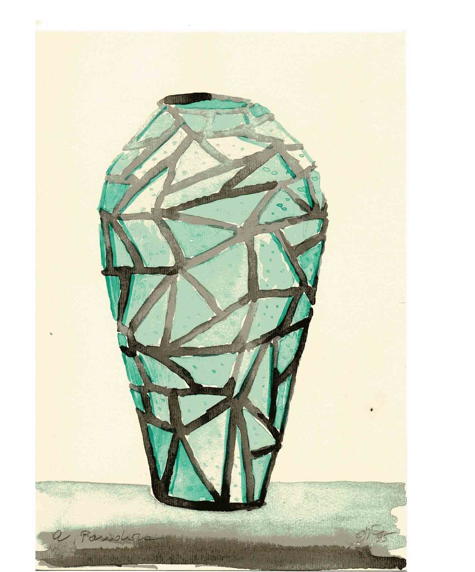 Vaso Grande Azzurro della serie "Grandi vasi"