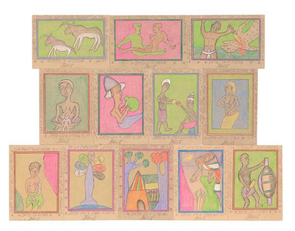 Frédéric Bruly Bouabré - Single lot consisting of 10 works