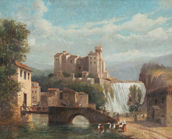 Giovanni  Serritelli - Veduta dell'Isola dei Liri
