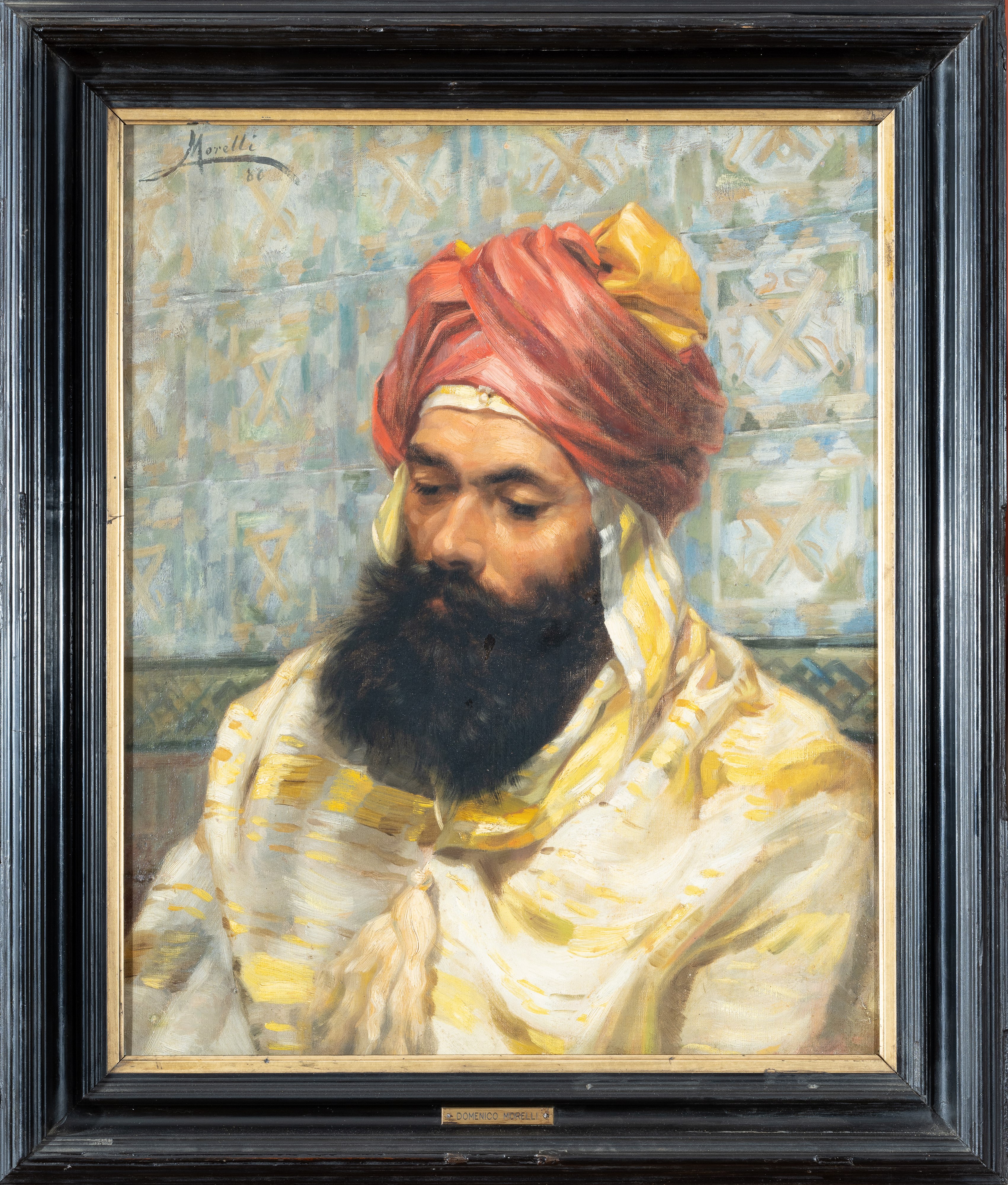 Uomo con turbante rosso