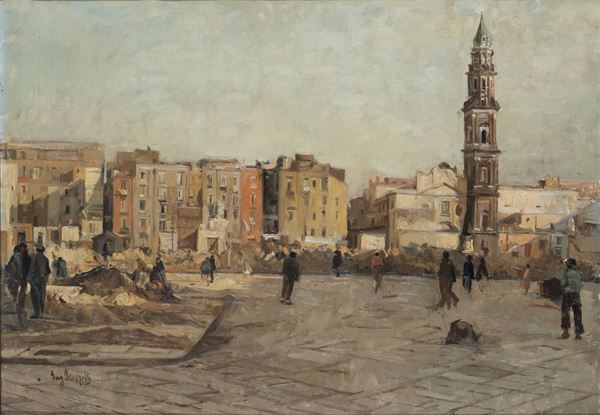Eugenio  Scorzelli - Naples, Market Square