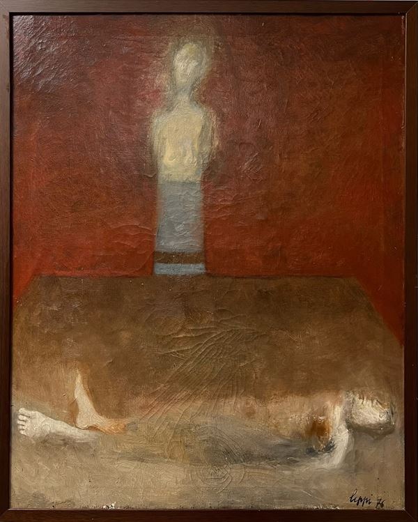 Raffaele Lippi - Interno con figure