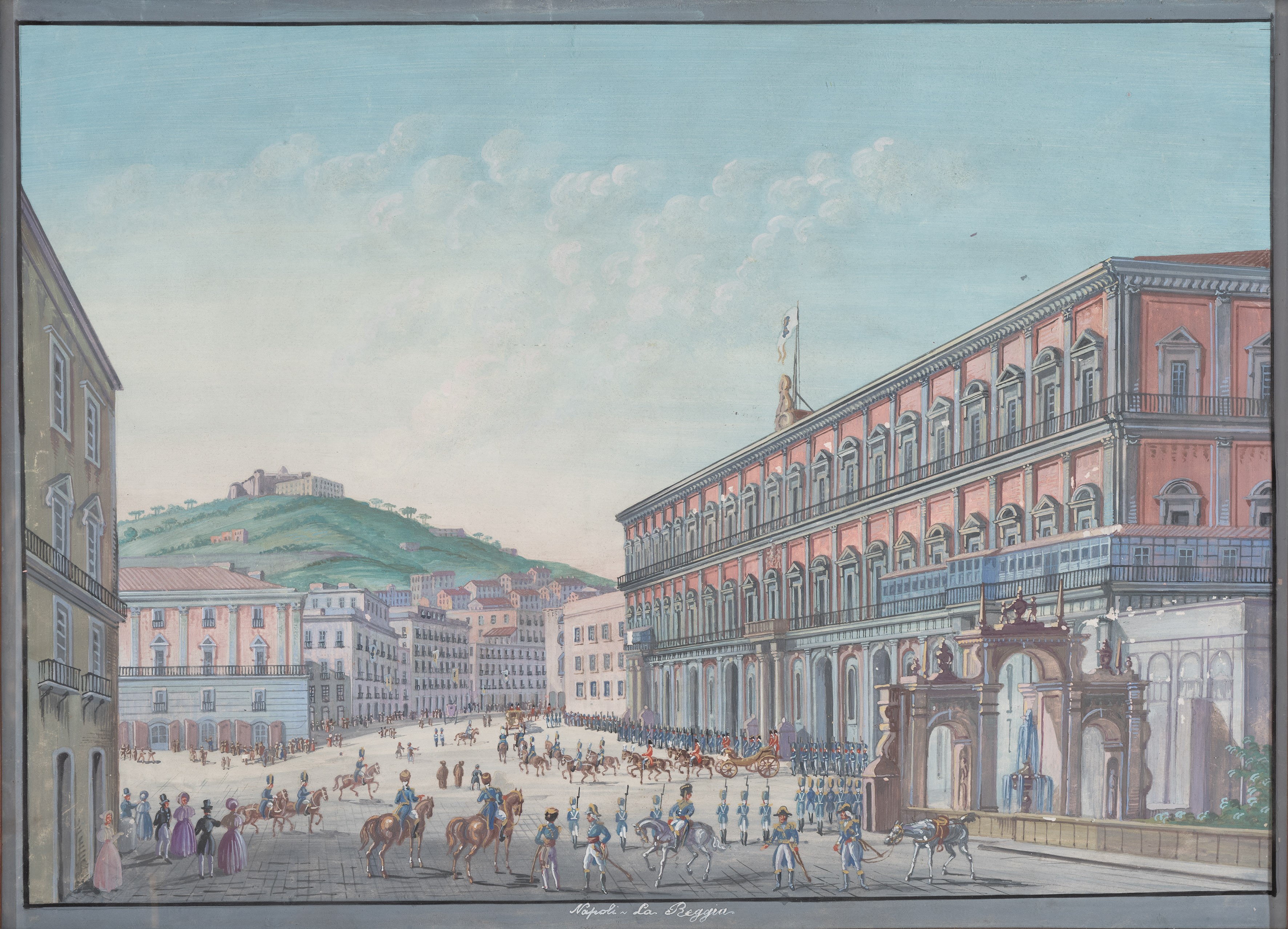 a) Napoli, Santa Lucia; b)Napoli, La Reggia