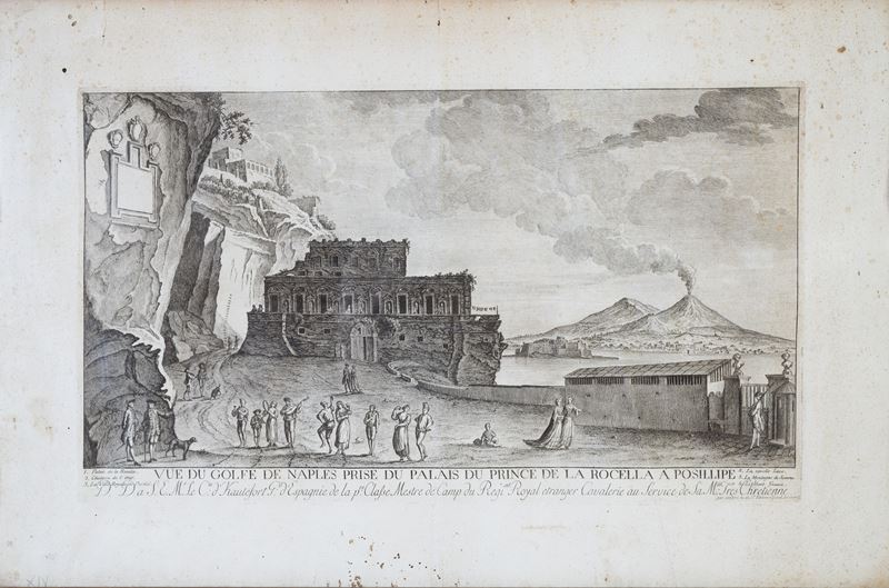 Vue du Golfe de Naples prise du Palais du Prince de la Rocella a Posillipe