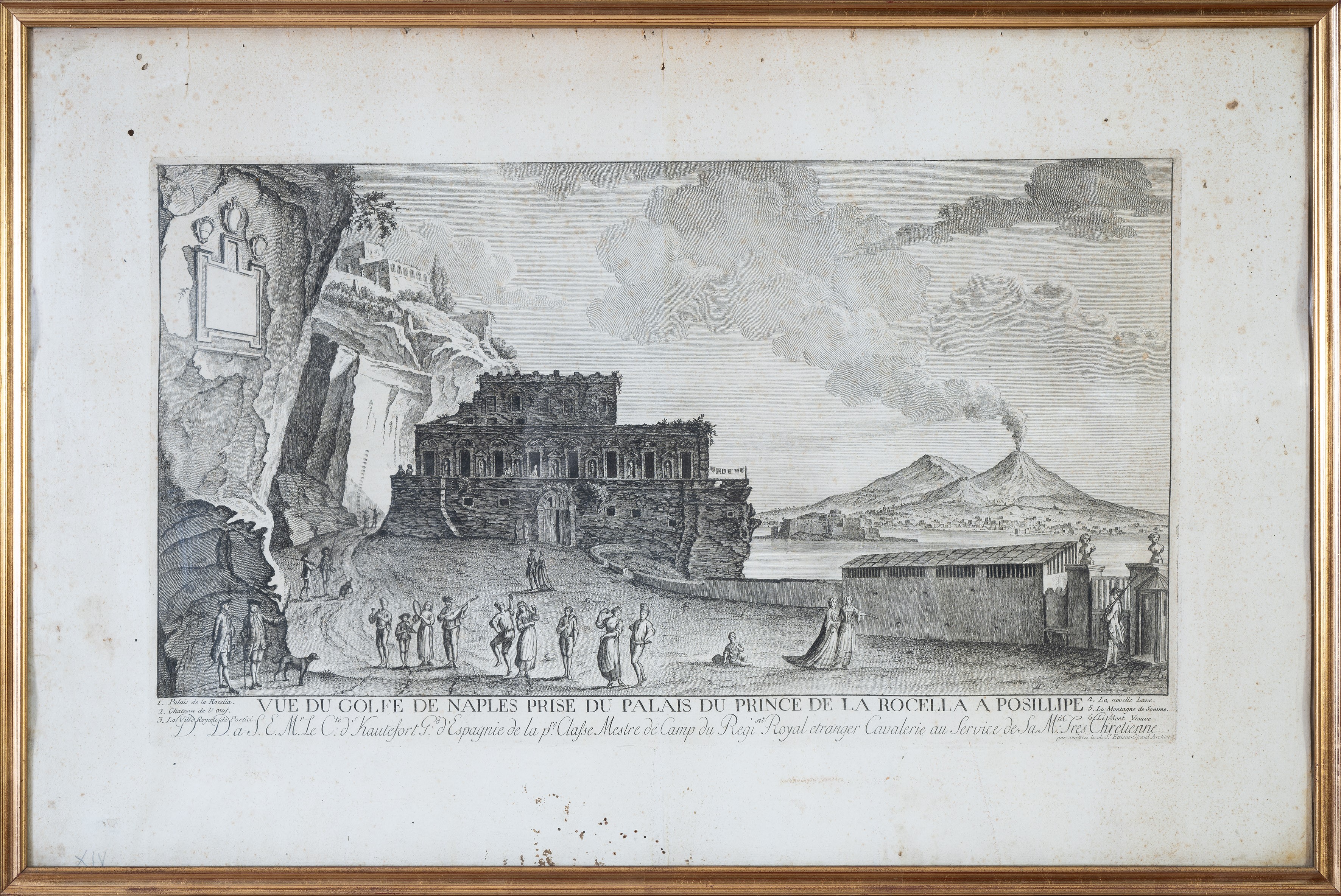 Vue du Golfe de Naples prise du Palais du Prince de la Rocella a Posillipe
