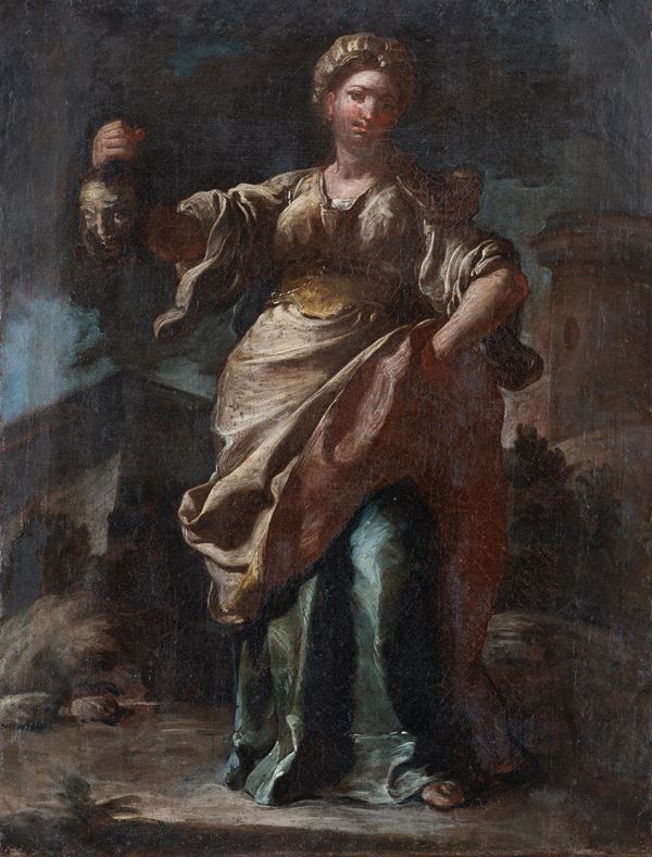 Jacopo Cestaro : Study for a Salome with the Head of John the Baptist  - oil on canvas - Auction Old Master, XIX Century Paintings and Sculptures - Blindarte Casa d'Aste