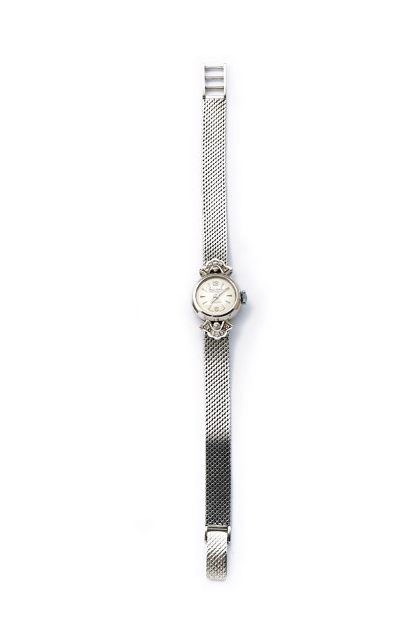 Philip Watch : Orologio vintage da donna, anni '40/'50  - in oro bianco 18 carati - Auction JEWELRY, WATCHES AND SILVER OBJECTS - Blindarte Casa d'Aste