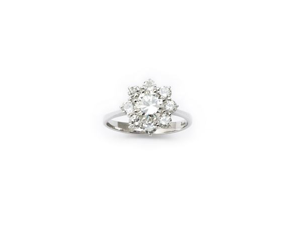 Anello  - in oro bianco 18 carati - Auction JEWELRY, WATCHES AND SILVER OBJECTS - Blindarte Casa d'Aste