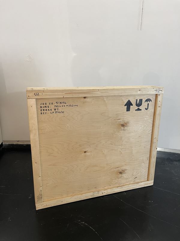 Cassa in legno per imballaggio con rivestimento interno