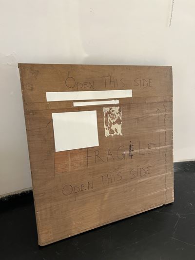 Cassa in legno per imballaggio, misure esterne 152×152×6 cm