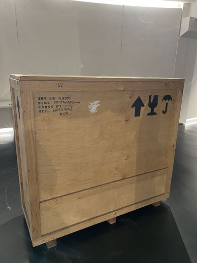 Cassa in legno per imballaggio, misure esterne 140×151×57 cm