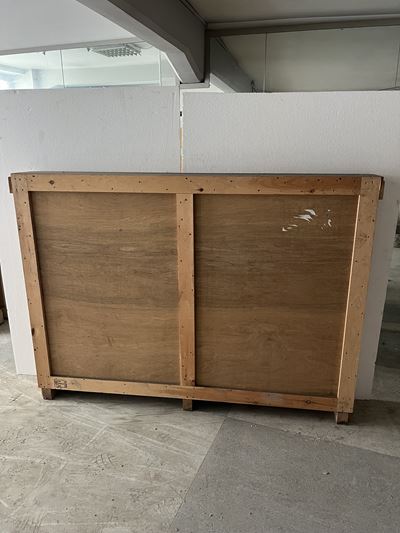 Cassa in legno per imballaggio, misure esterne cm 142x197x26