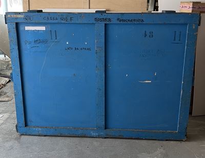 Cassa in legno multistrato verniciata per imballaggio