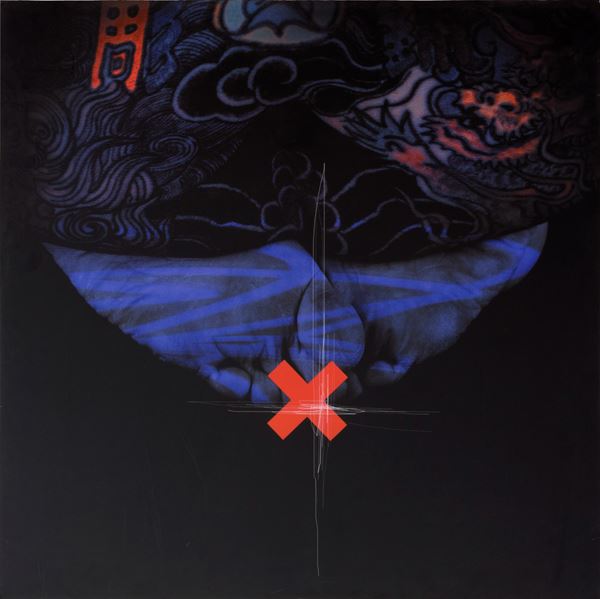 Matteo Basil&#233; : In liquido  (2000)  - Mixed media on photography - Auction Modern and Contemporary Art - Blindarte Casa d'Aste